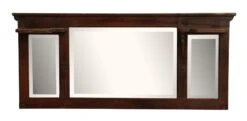 Wood Dresser Top With Beveled Mirrors