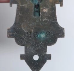 Polished Bronze Double Keyhole 8.5 In. Back Plate -OGT Sale Store p233917 07