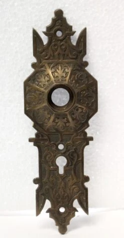 Ornate Keyhole Bronze Antique 6.625 In. Door Back Plate -OGT Sale Store p233925 05