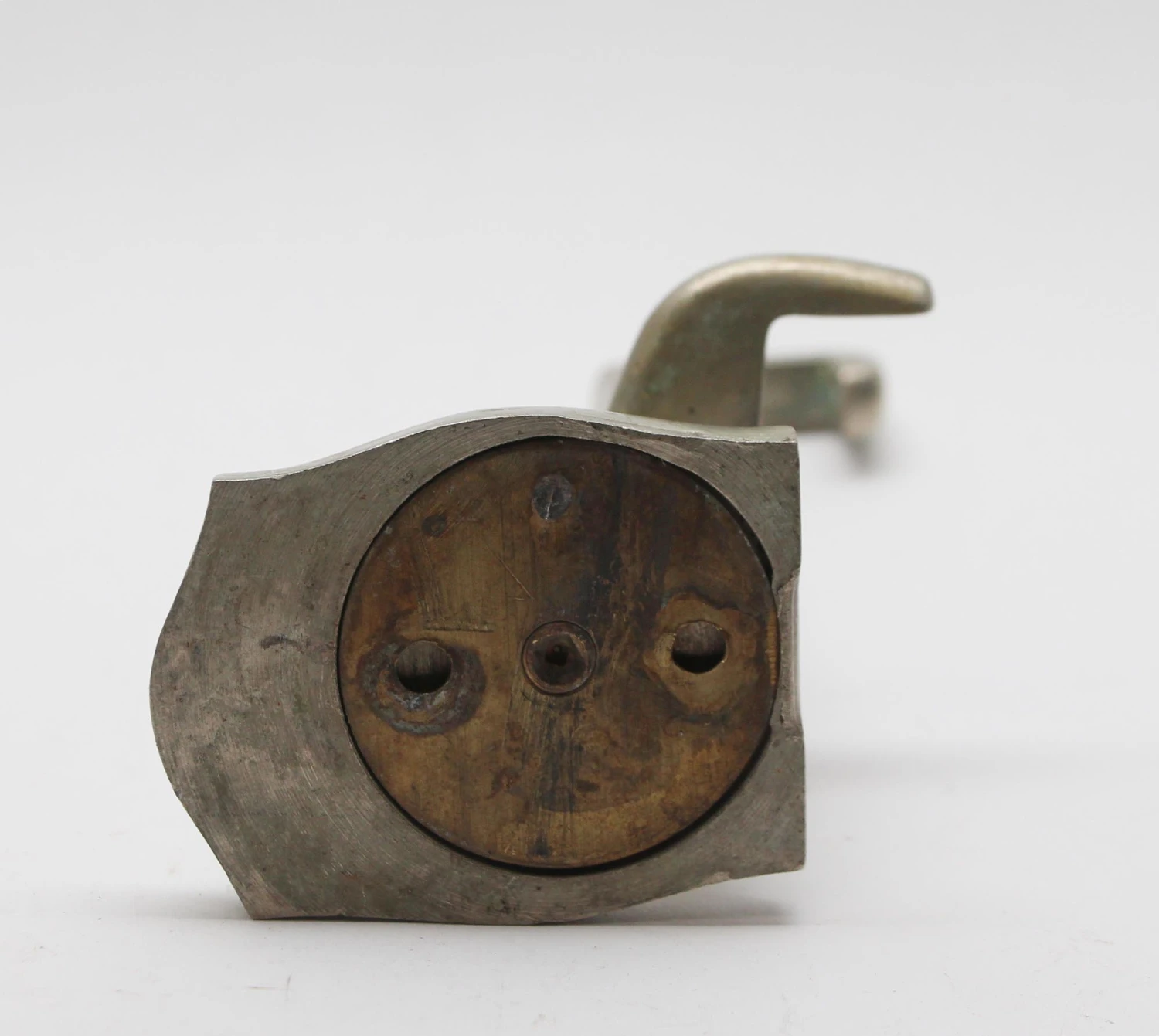 Vintage Nickel Over Brass Shelf Bracket 7 Vintage Nickel Over Brass Shelf Bracket - Image 5