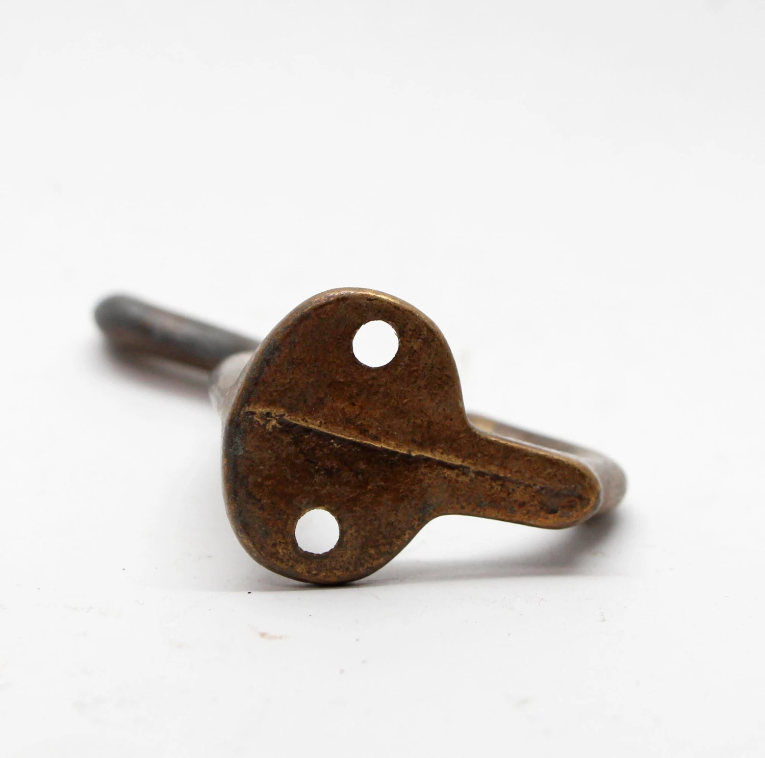 Vintage Lightweight Brass Plated Aluminum Double Arm Hook 6 Vintage Lightweight Brass Plated Aluminum Double Arm Hook - Image 4