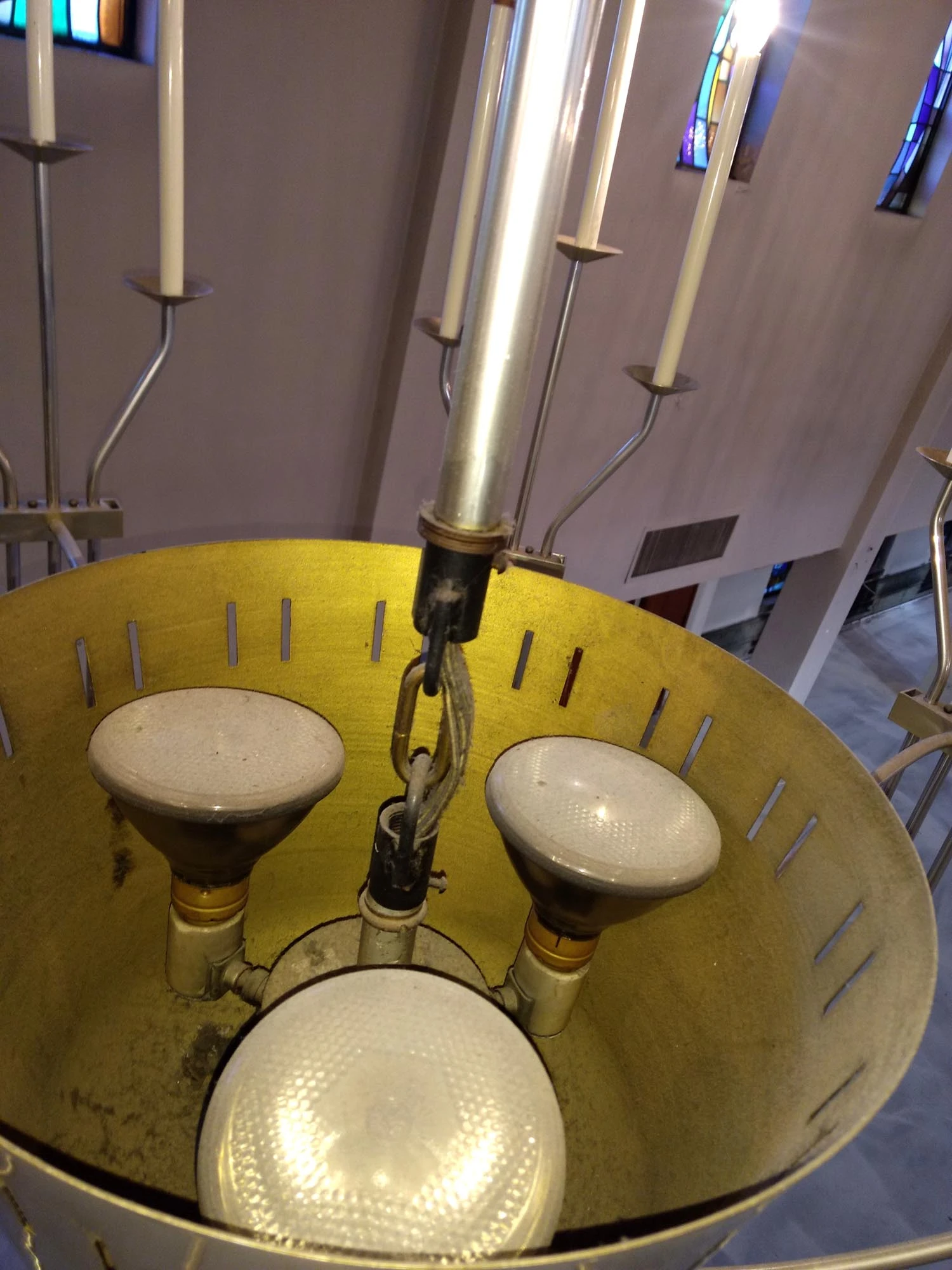 Mid Century Grand 27 Light Aluminum Chandelier 14 Mid Century Grand 27 Light Aluminum Chandelier - Image 12