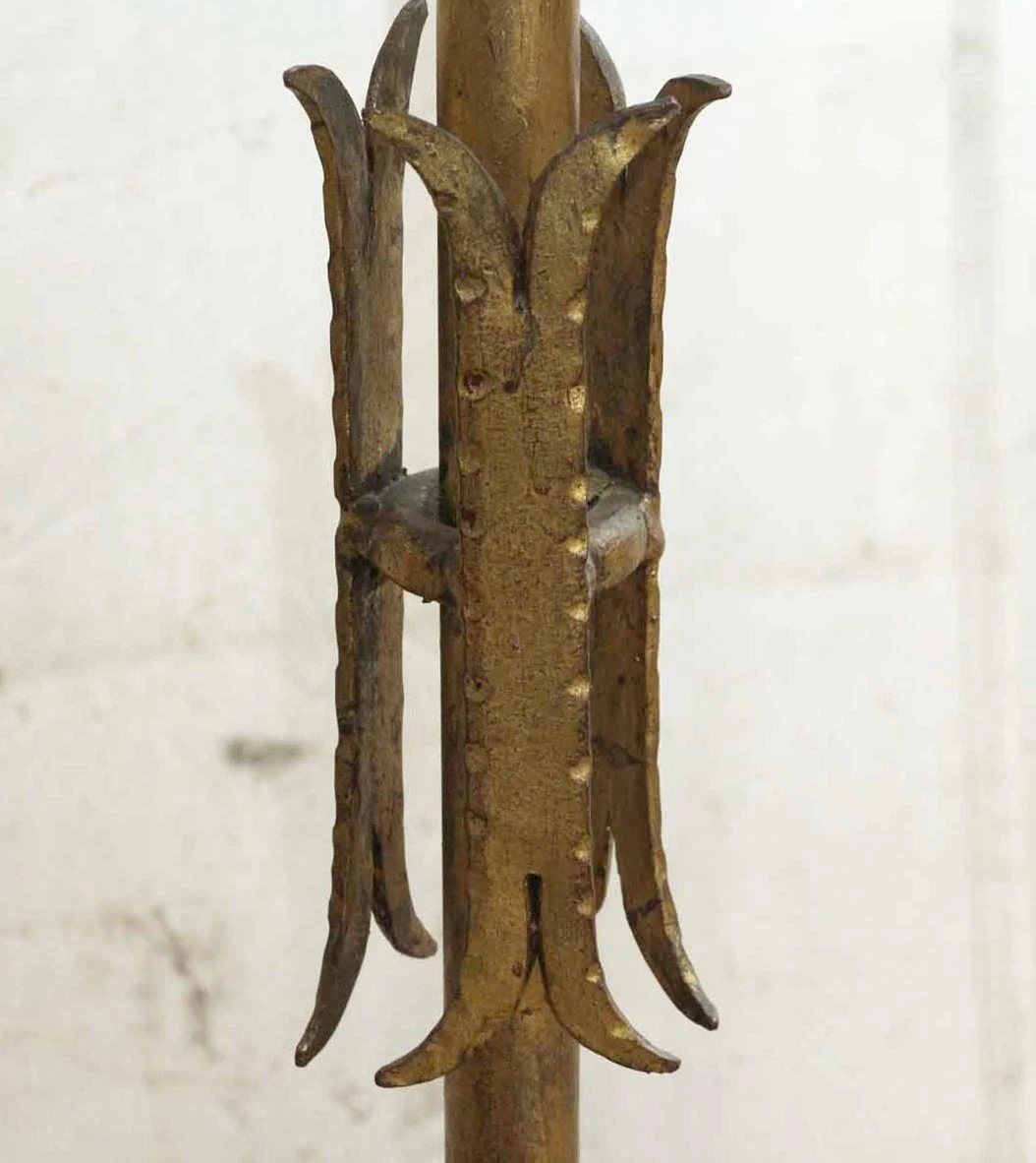 Wrought Iron Floor Lamp With Black Shade 6 Wrought Iron Floor Lamp With Black Shade - Image 4