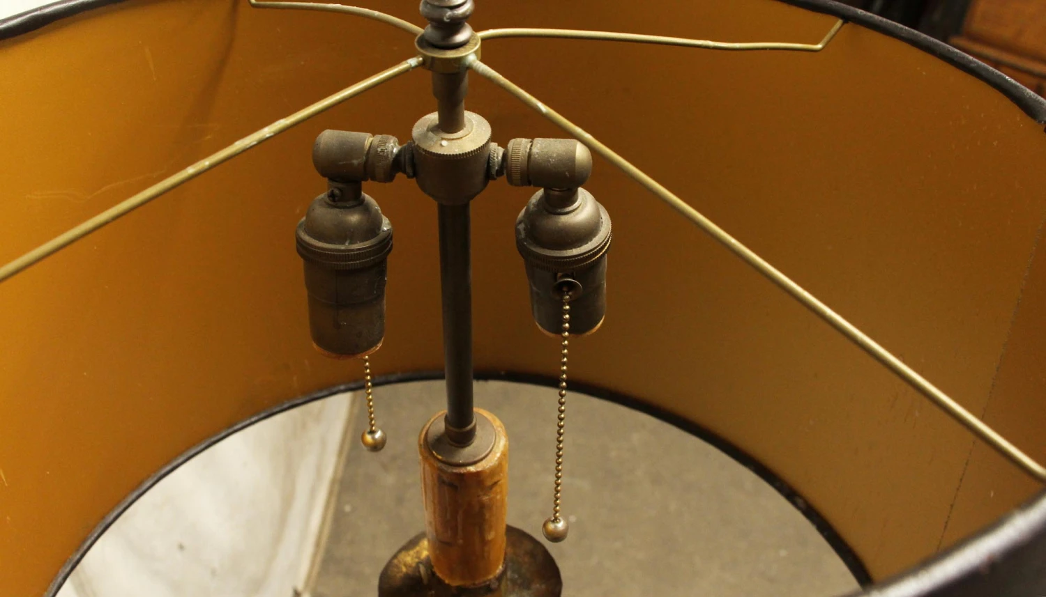 Wrought Iron Floor Lamp With Black Shade 8 Wrought Iron Floor Lamp With Black Shade - Image 6