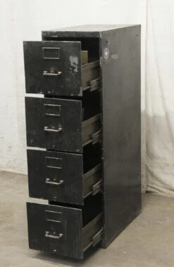 4 Drawer Black Metal Cabinet 11 4 Drawer Black Metal Cabinet -OGT Sale Store p251426 04