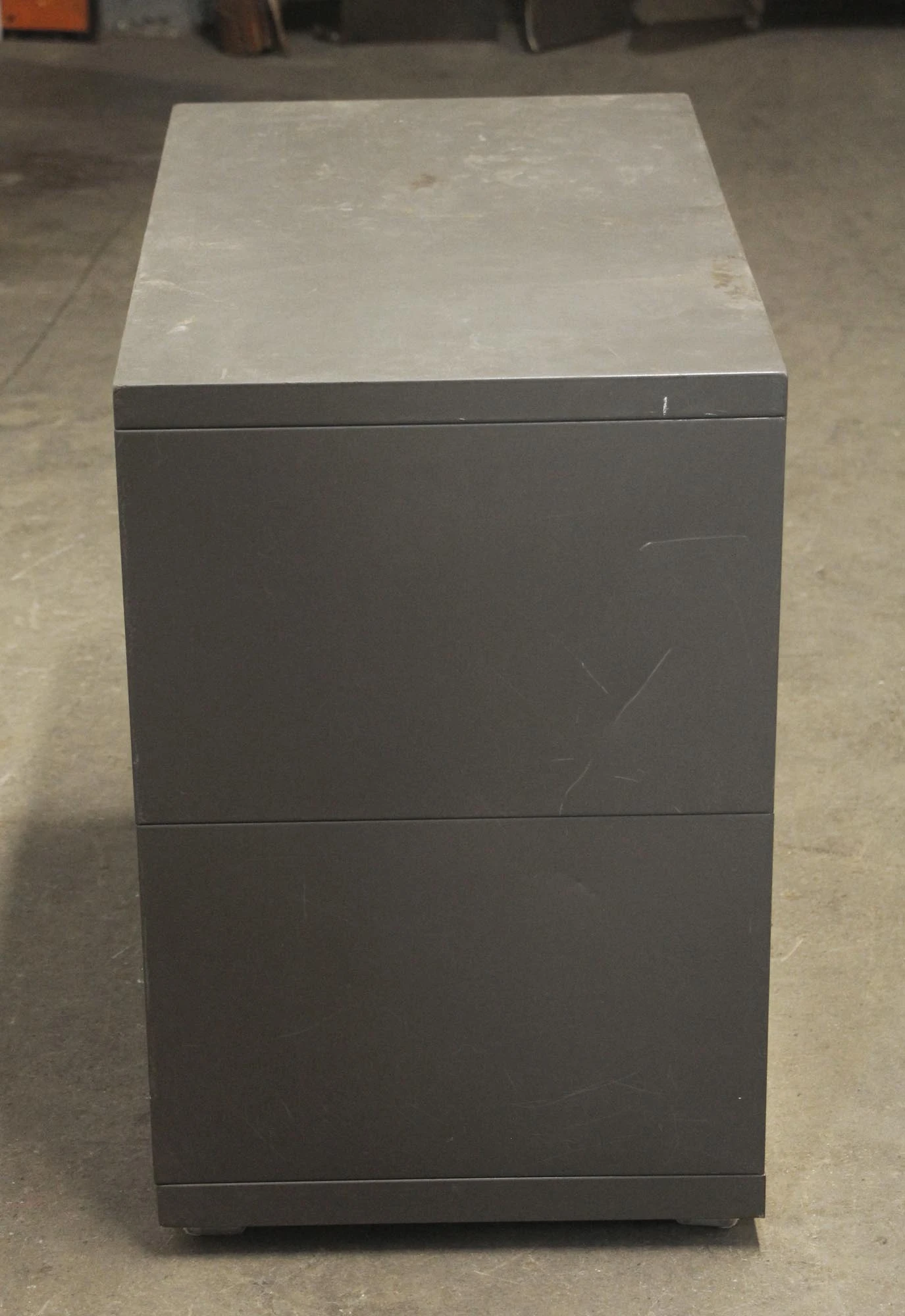 Small Gray Metal Cabinet 6 Small Gray Metal Cabinet - Image 4