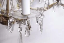 1940s Restored 6 Arm Marie Therese Crystal Chandelier -OGT Sale Store p251477 06