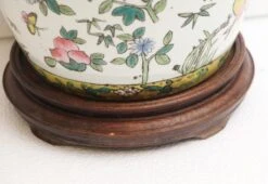 Ceramic Asian Vase With Wooden Base 13 Ceramic Asian Vase With Wooden Base -OGT Sale Store p251483 04