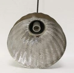 Restored Rare Silvered X-Ray Glass Pendant Light 10 Restored Rare Silvered X-Ray Glass Pendant Light -OGT Sale Store p251486 04