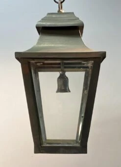 Traditional Nickel Over Brass 22 In. Hanging Lantern 13 Traditional Nickel Over Brass 22 In. Hanging Lantern -OGT Sale Store p258436 06