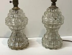 1930s Victorian Petite Fluted Glass Vanity Table Lamps 11 1930s Victorian Petite Fluted Glass Vanity Table Lamps -OGT Sale Store p258441 04