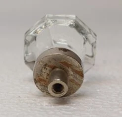 1.25 In. Vintage Clear Glass Octagon Cabinet Knob -OGT Sale Store p258993 04