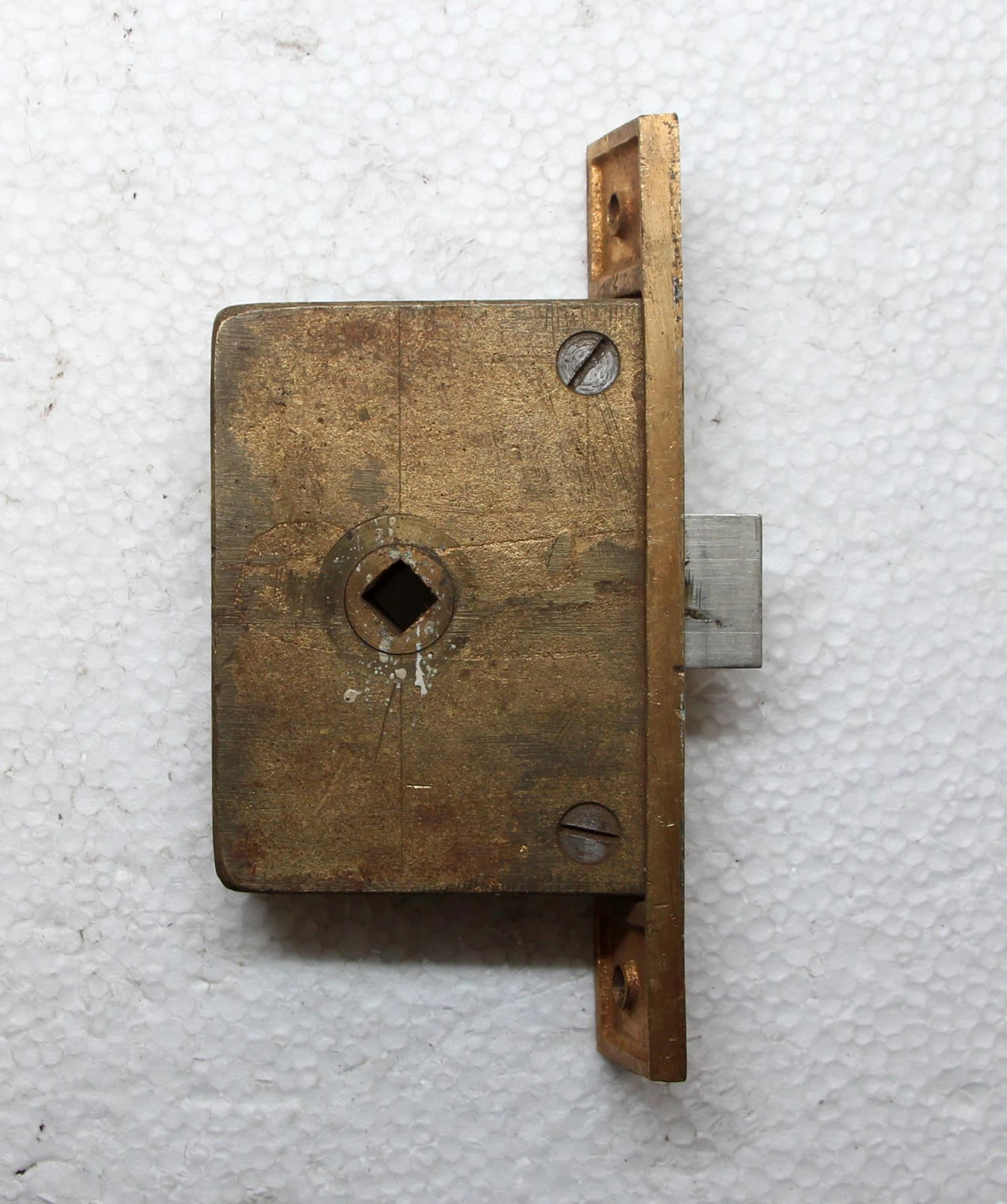 Solid Brass Angled Face Passage Door Mortise Lock 6 Solid Brass Angled Face Passage Door Mortise Lock - Image 4