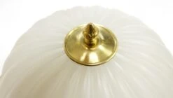 Sutton Place Sheraton Hotel Fluted Glass & Brass Flush Mount Light -OGT Sale Store p259197 04