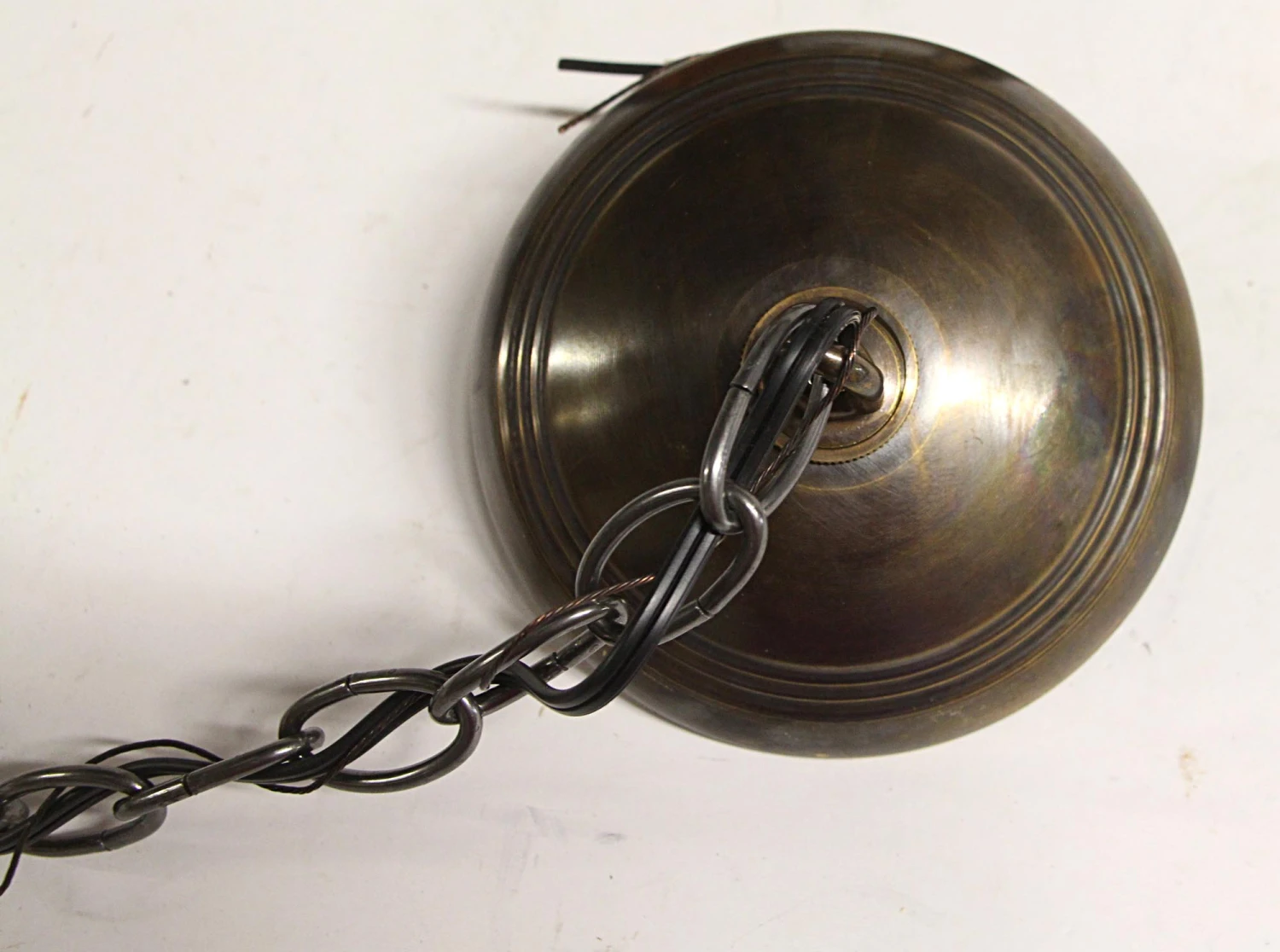 Modern Stained Glass Lantern With Black Iron Frame 11 Modern Stained Glass Lantern With Black Iron Frame - Image 9