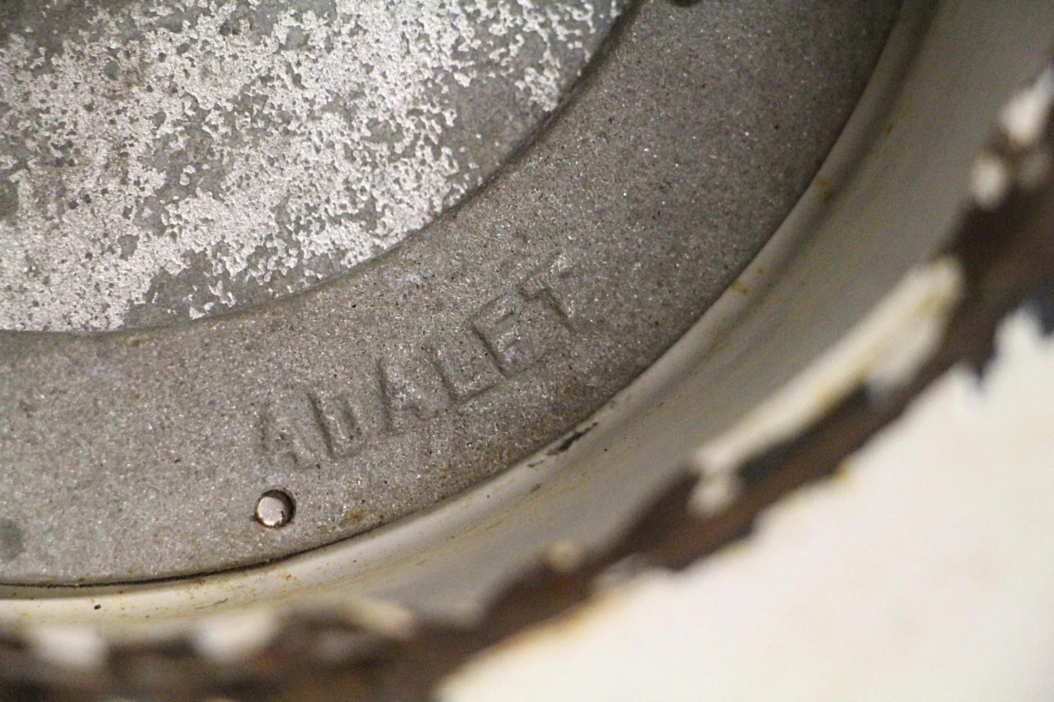 Reclaimed White Enameled 15.25 In. Pendant Light 7 Reclaimed White Enameled 15.25 In. Pendant Light - Image 5