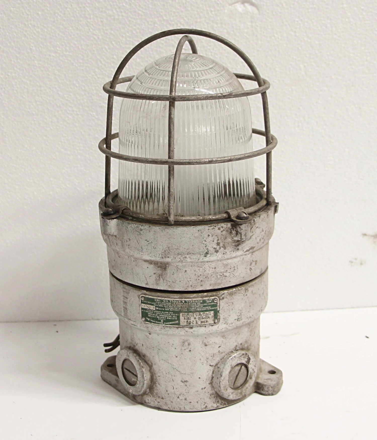 Reclaimed Russell & Stoll Co Industrial Ceiling Light 6 Reclaimed Russell & Stoll Co Industrial Ceiling Light - Image 4