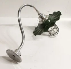 Nautical Green Ruffle Shade Gooseneck Wall Sconce -OGT Sale Store p259244 09