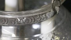 Antique 9 In. Clear Crystal Etched Onion Bell Jar Pendant Light 21 Antique 9 In. Clear Crystal Etched Onion Bell Jar Pendant Light -OGT Sale Store p259526 05