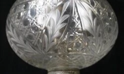 Antique 9 In. Clear Crystal Etched Onion Bell Jar Pendant Light 22 Antique 9 In. Clear Crystal Etched Onion Bell Jar Pendant Light -OGT Sale Store p259526 06