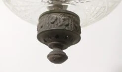 Antique 9 In. Clear Crystal Etched Onion Bell Jar Pendant Light 28 Antique 9 In. Clear Crystal Etched Onion Bell Jar Pendant Light -OGT Sale Store p259526 12