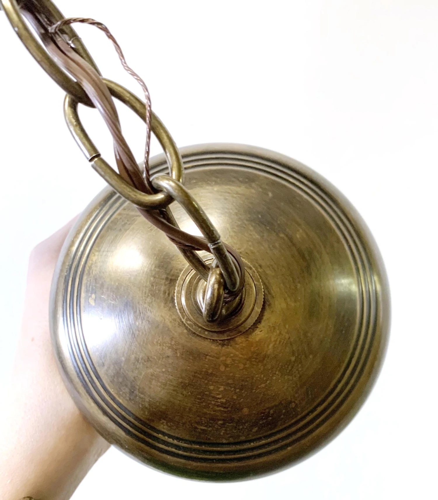 Antique 9 In. Clear Crystal Etched Onion Bell Jar Pendant Light 17 Antique 9 In. Clear Crystal Etched Onion Bell Jar Pendant Light - Image 15