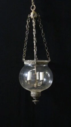 18th Century Crystal 7.5 In. Bell Jar Pendant Light 14 18th Century Crystal 7.5 In. Bell Jar Pendant Light -OGT Sale Store p259545 05