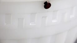 Fluted 1920s Milk Glass Bowl Pendant Light With Greek Key Detail -OGT Sale Store p259592 06