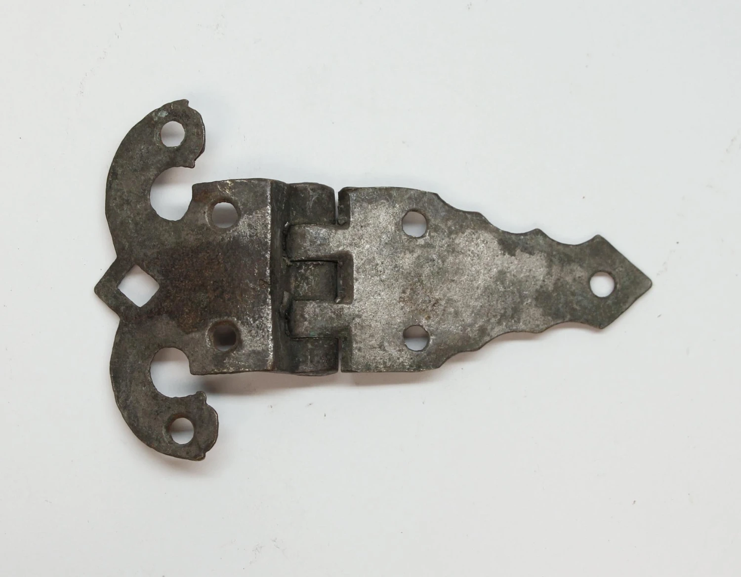 Pair Of Nickel Plated Brass Offset Ice Box Hinges 6 Pair Of Nickel Plated Brass Offset Ice Box Hinges - Image 4