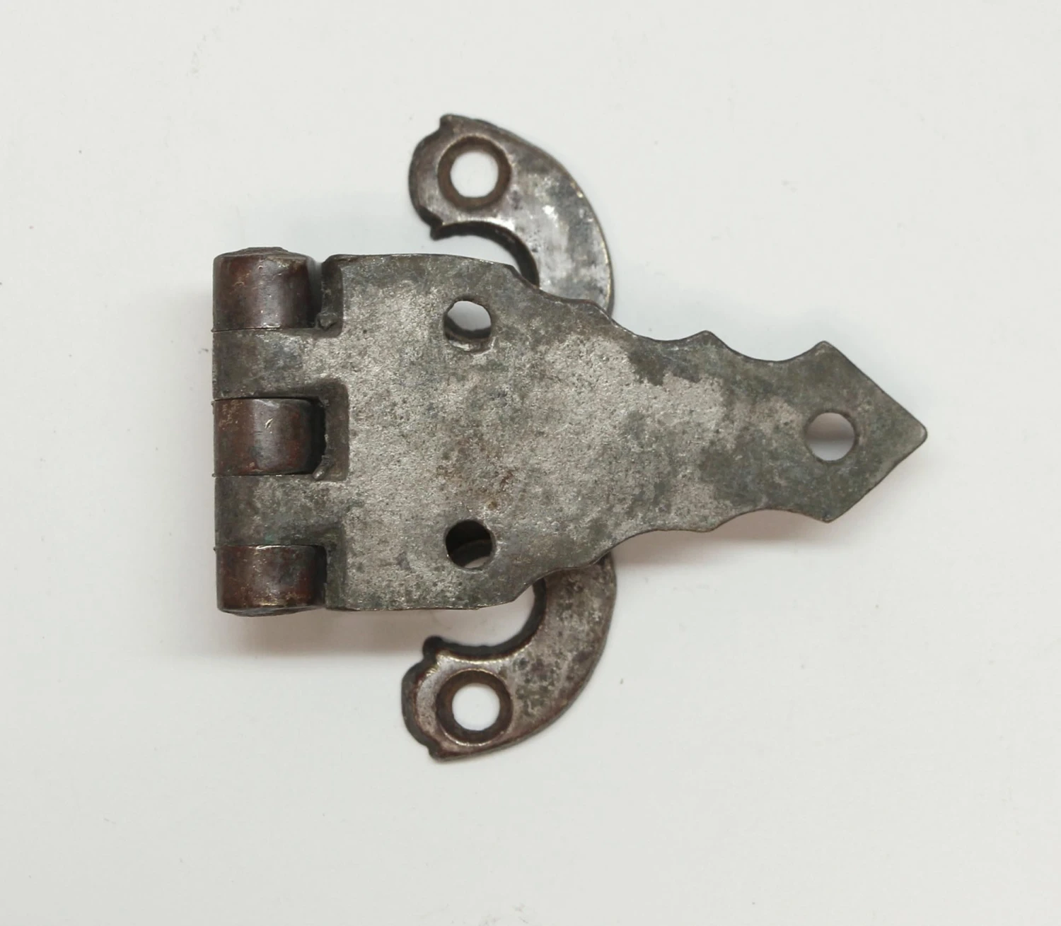 Pair Of Nickel Plated Brass Offset Ice Box Hinges 7 Pair Of Nickel Plated Brass Offset Ice Box Hinges - Image 5