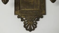 Neoclassical Greek Key Bronze Bank Wall Sconce -OGT Sale Store p260017 05