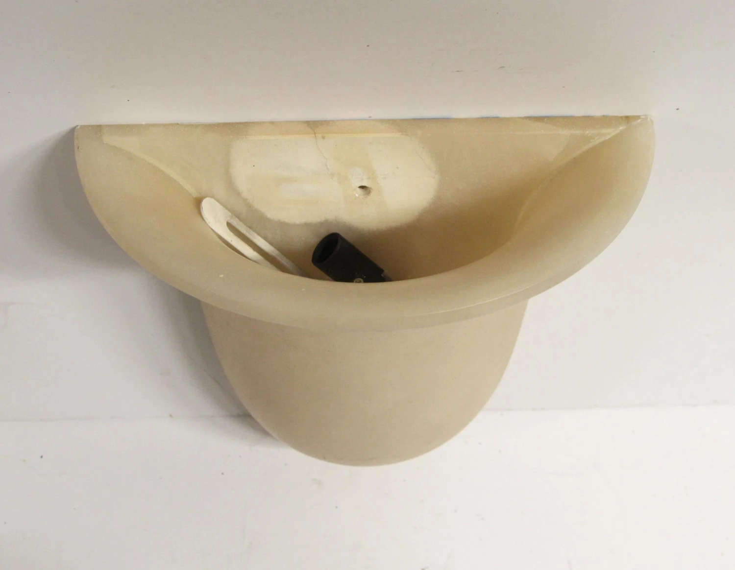 Pair Of Modern Alabaster Tan Wall Sconces 7 Pair Of Modern Alabaster Tan Wall Sconces - Image 5