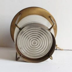 Mini Nautical Brass & Frosted Glass Ceiling Lantern 13 Mini Nautical Brass & Frosted Glass Ceiling Lantern -OGT Sale Store p260288 06