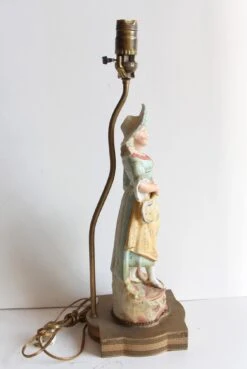 Pair Of Victorian Ceramic & Brass Figural Table Lamps 17 Pair Of Victorian Ceramic & Brass Figural Table Lamps -OGT Sale Store p260290 04