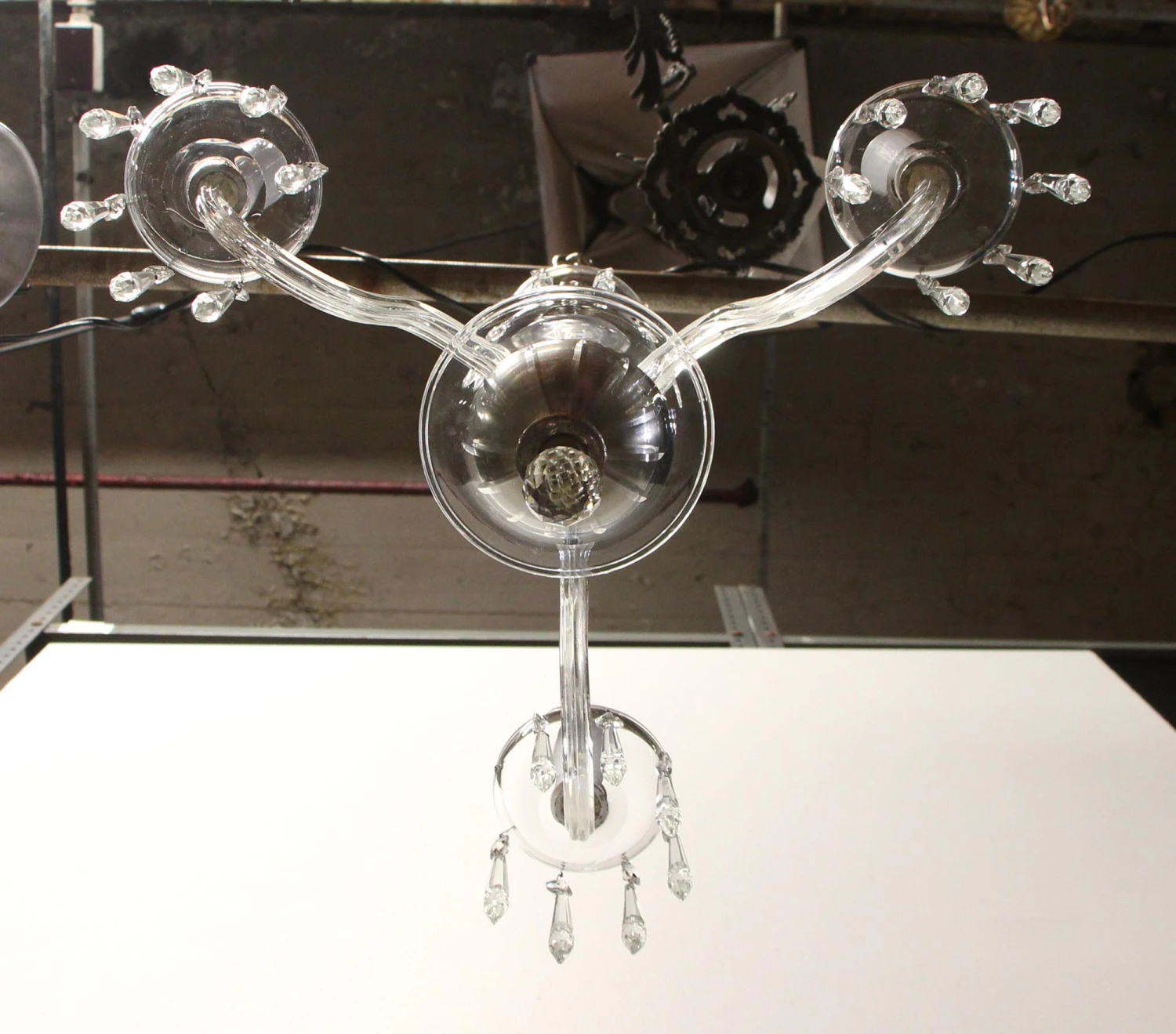 Traditional Petite 3 Arm Clear Crystal Chandelier 11 Traditional Petite 3 Arm Clear Crystal Chandelier - Image 9