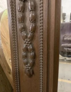 19th Century French Carved 7 Ft. Carved Oak Floral Mirror 19 19th Century French Carved 7 Ft. Carved Oak Floral Mirror -OGT Sale Store p260610 08