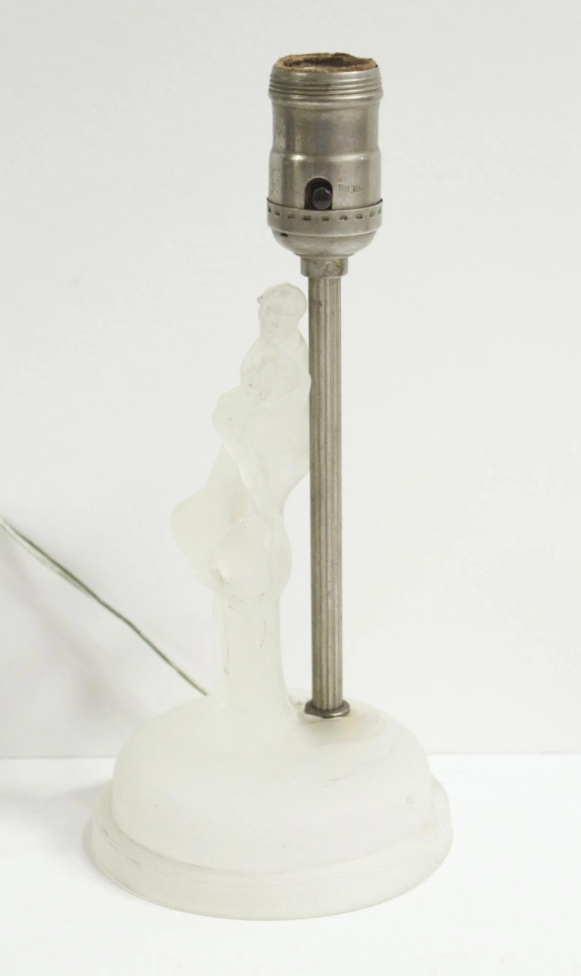 Pair Of 1930s Glass Figural Vanity Table Lamps 7 Pair Of 1930s Glass Figural Vanity Table Lamps - Image 5