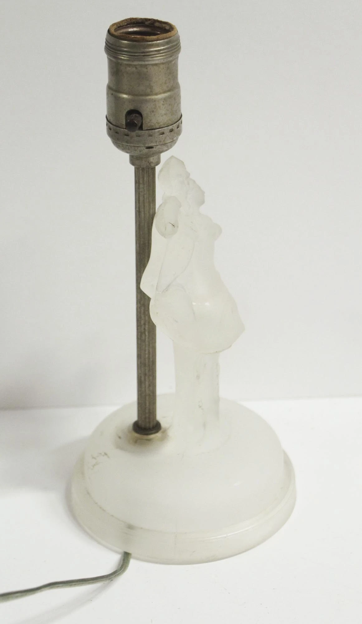 Pair Of 1930s Glass Figural Vanity Table Lamps 9 Pair Of 1930s Glass Figural Vanity Table Lamps - Image 7