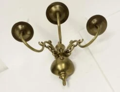 Original Williamsburg 3 Arm Brass Wall Sconce 12 Original Williamsburg 3 Arm Brass Wall Sconce -OGT Sale Store p260644 05