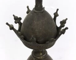 Bronze Ecclesiastical Double Pendant Light Converted Gas Fixture -OGT Sale Store p260925 07