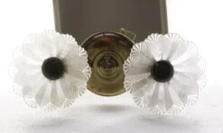 Victorian Brass Down Light With 2 Glass Shades -OGT Sale Store p260927 06