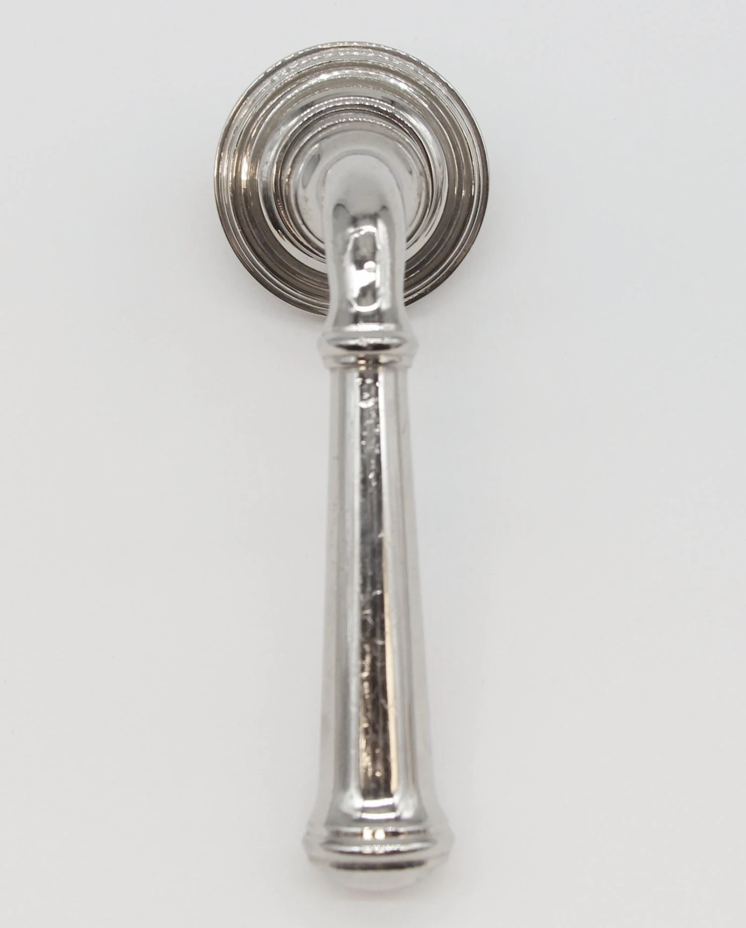 Pair Of Vintage Modern Chrome Fixed Lever Door Knob Set 6 Pair Of Vintage Modern Chrome Fixed Lever Door Knob Set - Image 4