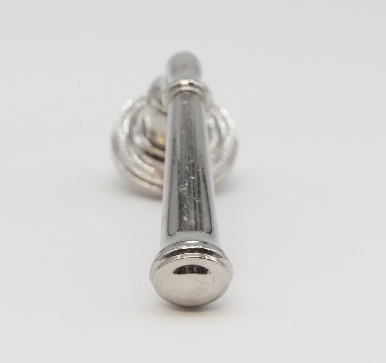 Pair Of Vintage Modern Chrome Fixed Lever Door Knob Set 7 Pair Of Vintage Modern Chrome Fixed Lever Door Knob Set - Image 5