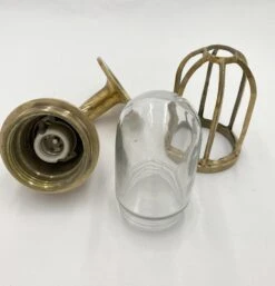 Brass Nautical Ship Sconce With Vane Top -OGT Sale Store p261384 06