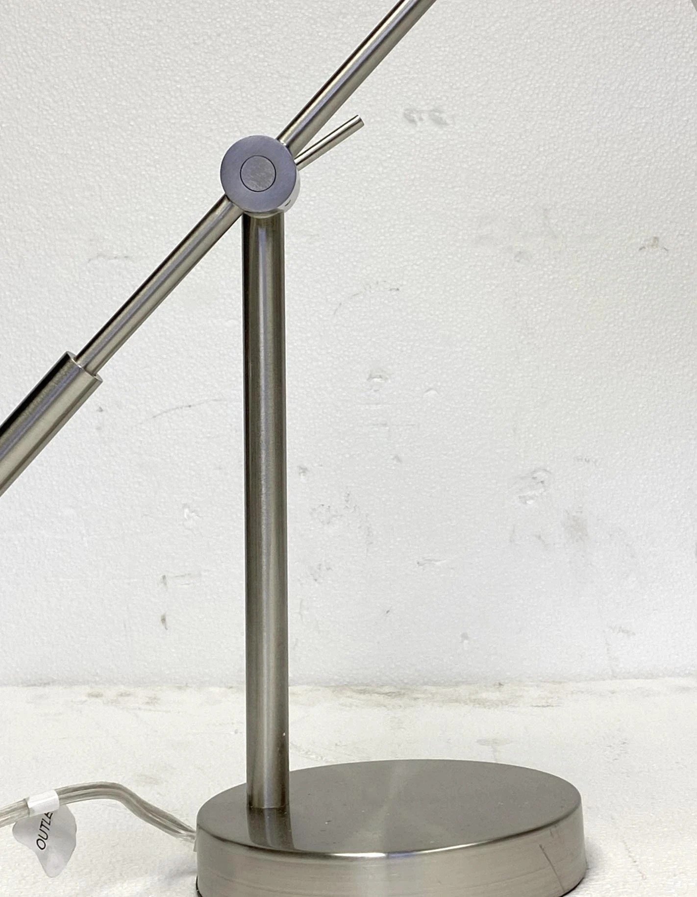 Brushed Nickel Adjustable Desk Lamp With Prism Glass Shade 6 Brushed Nickel Adjustable Desk Lamp With Prism Glass Shade - Image 4