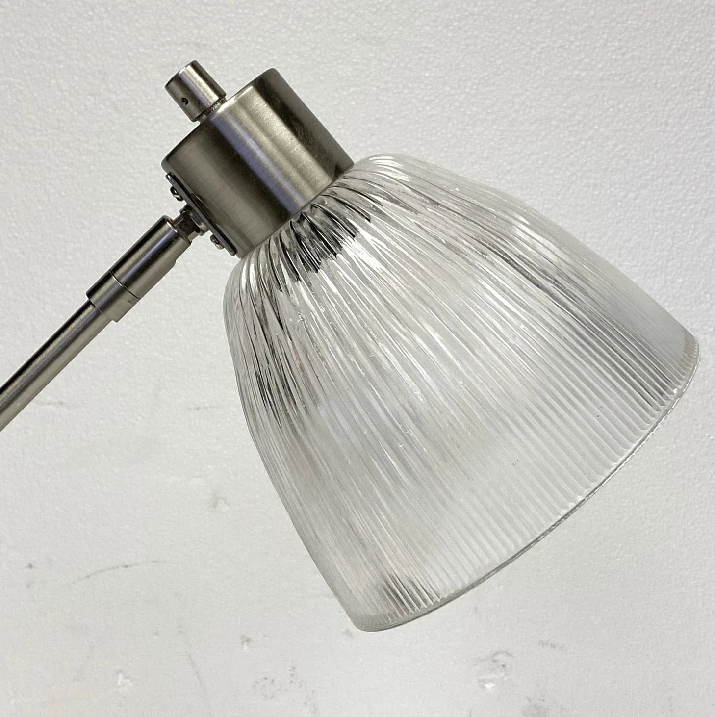 Brushed Nickel Adjustable Desk Lamp With Prism Glass Shade 10 Brushed Nickel Adjustable Desk Lamp With Prism Glass Shade - Image 8