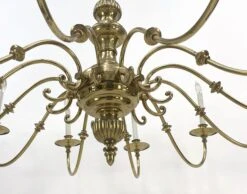 12 Arm Williamsburg Brass 48 In. Ballroom Chandelier 11 12 Arm Williamsburg Brass 48 In. Ballroom Chandelier -OGT Sale Store p261564a 05
