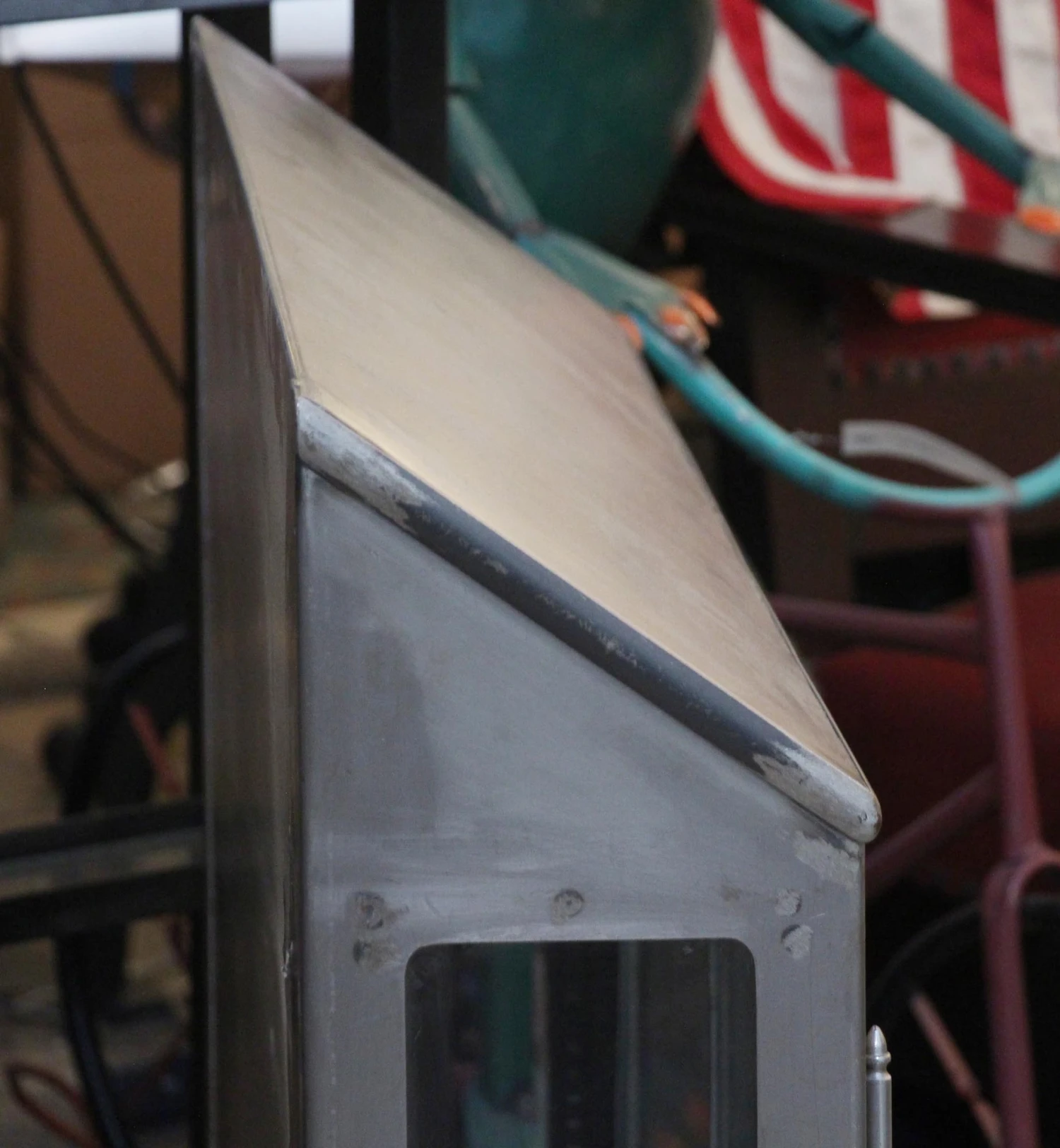 Stripped Steel Cabinet With 2 Doors 8 Stripped Steel Cabinet With 2 Doors - Image 6