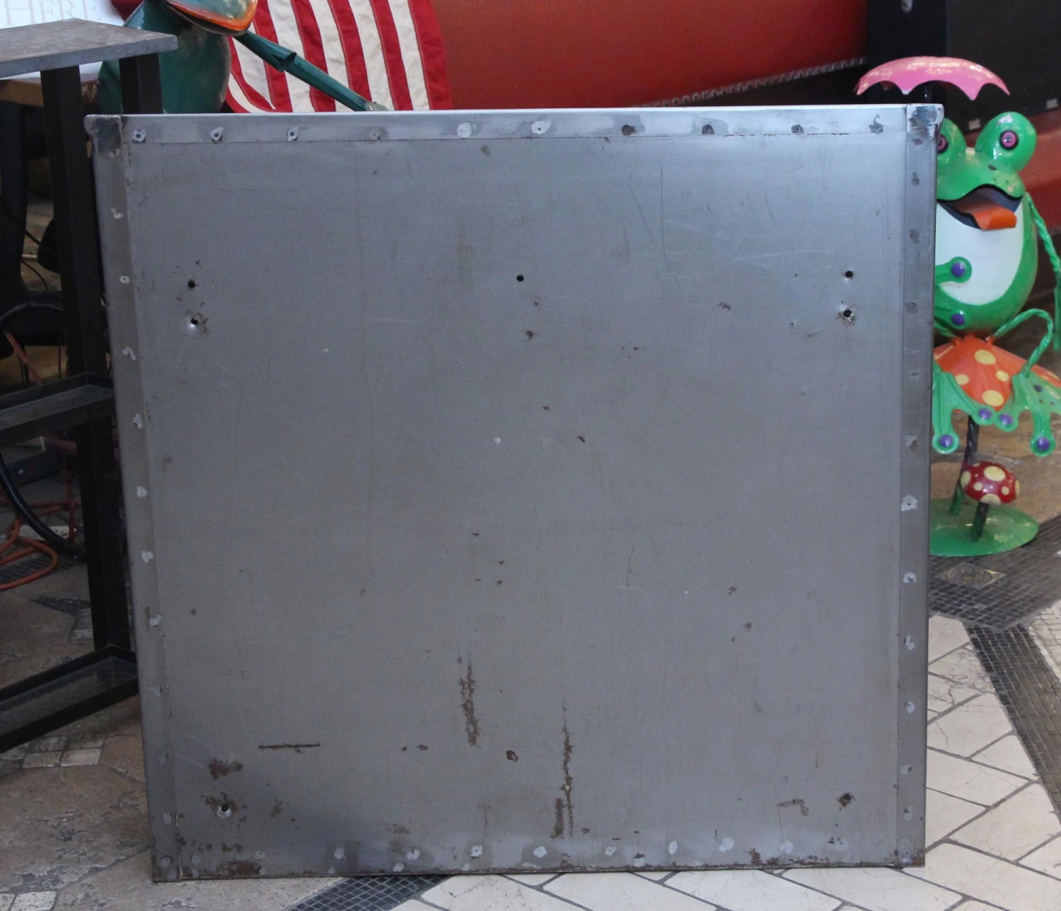 Stripped Steel Cabinet With 2 Doors 9 Stripped Steel Cabinet With 2 Doors - Image 7