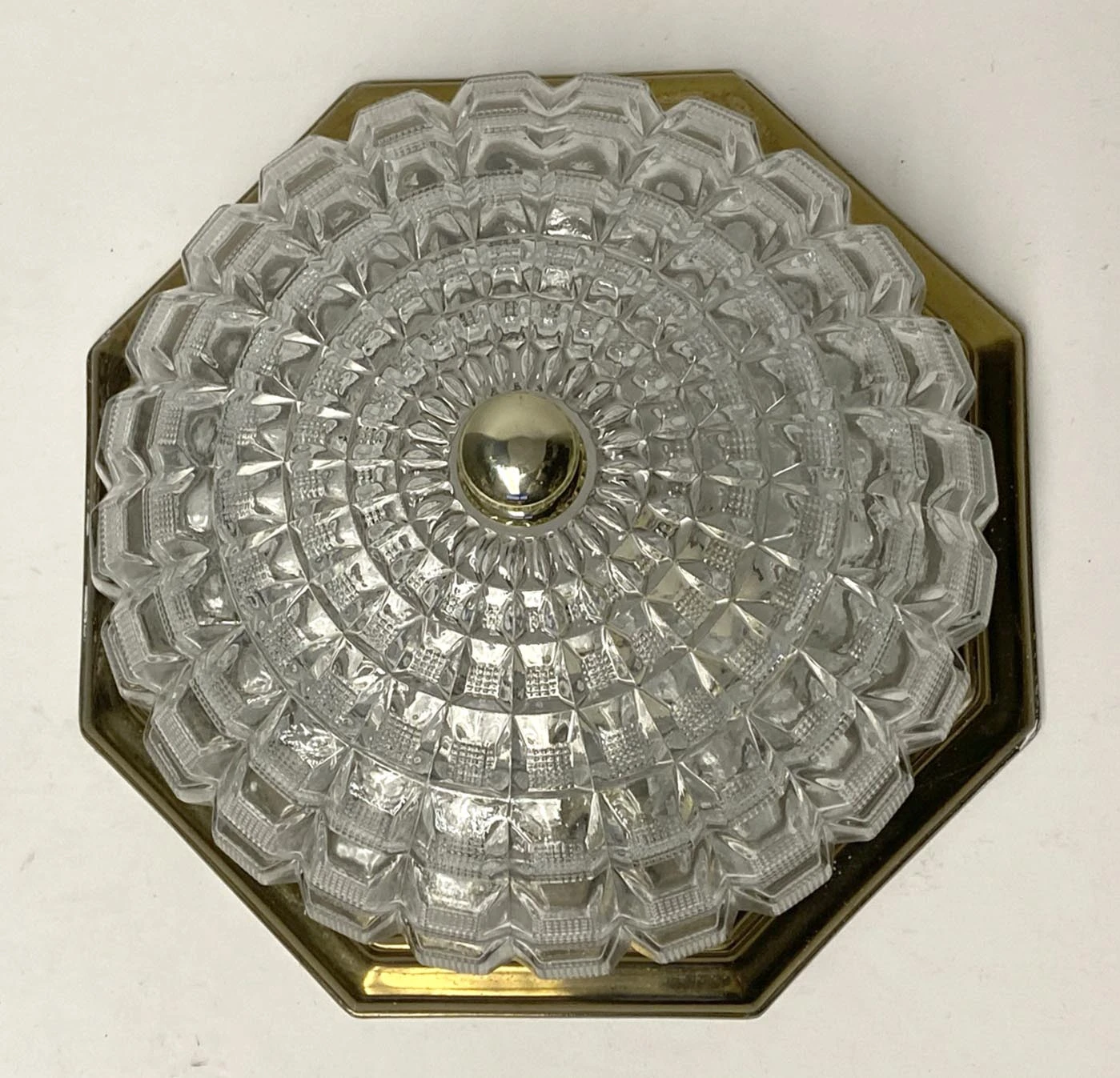 Waldorf Astoria Octagon With Cast Glass Flush Mount Light 6 Waldorf Astoria Octagon With Cast Glass Flush Mount Light - Image 4